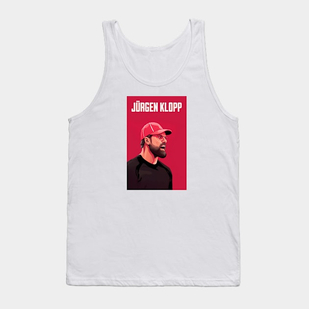 Jürgen Klopp Big print Tank Top by YNWA Apparel